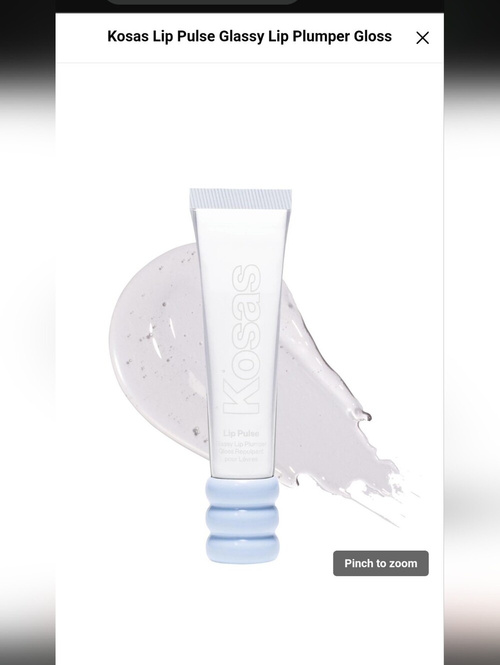 Kosas Glassy Lip Plumper — Sheer